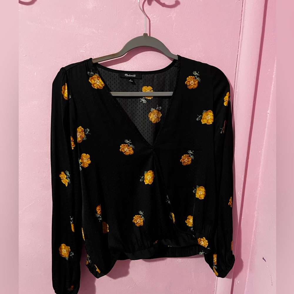 Madewell Blouse with Flowers